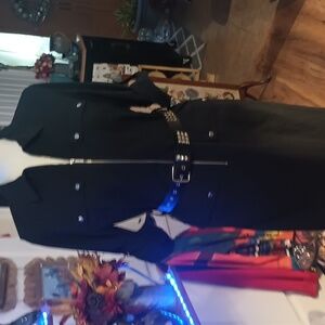 New Michael Kors Black Dress With Belt (Size L)